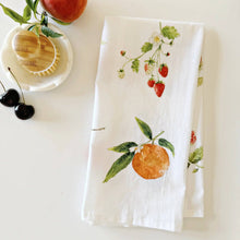 Load image into Gallery viewer, Fruit cotton flour sack tea towel