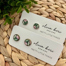 Load image into Gallery viewer, Pretty Little Things Studs - English Garden: Antique Bronze Setting