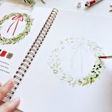 Load image into Gallery viewer, Christmas watercolor workbook