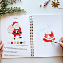 Load image into Gallery viewer, Christmas watercolor workbook
