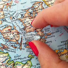 Load image into Gallery viewer, Custom Map Keychain Personalized Key Chain Map Key Holder