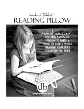 Load image into Gallery viewer, Just One More Chapter, Reading Pillow, tiny mushroom print