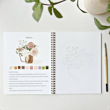 Load image into Gallery viewer, Bouquets watercolor workbook