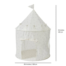Load image into Gallery viewer, Kids Play Tent Castle with Recycled Fabric - Prints: Checkerboard Green