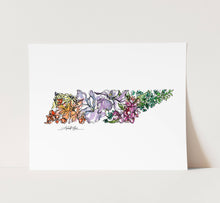 Load image into Gallery viewer, Watercolor Wildflower Tennessee Fine Art Print: 11” x 14”