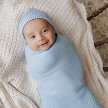 Load image into Gallery viewer, NEW! 100% Luxury Organic Cotton Ribbed Baby Swaddle Blanket: Bubblegum