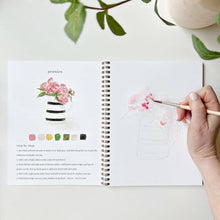 Load image into Gallery viewer, Bouquets watercolor workbook