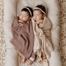 Load image into Gallery viewer, NEW! 100% Luxury Organic Cotton Ribbed Baby Swaddle Blanket: Bubblegum
