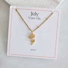 Load image into Gallery viewer, Birth Flower Necklace