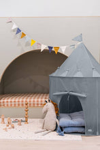 Load image into Gallery viewer, Recycled Fabric Play Tent Castle - Solid Colors: Blue