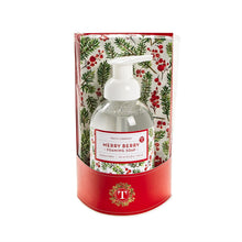 Load image into Gallery viewer, Merry Berry Fraser Fir Scented Foaming Soap with Guest Towels Set