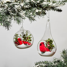 Load image into Gallery viewer, Cardinal Winter Scene Ornament
