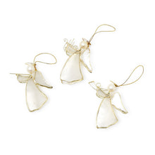 Load image into Gallery viewer, Mother of Pearl Hand-Crafted Double-Sided Angel Ornament