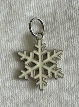 Load image into Gallery viewer, Vintage White Hobnail Candle with Winter/Holiday-Theme Charm: Balsam Fir / Christmas Tree