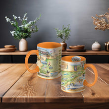 Load image into Gallery viewer, Tennessee Map Mug – 16 oz Ceramic, Orange