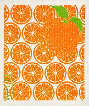 Load image into Gallery viewer, Orange Slices Swedish Cloth