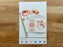 Load image into Gallery viewer, All-In-One Watercolor Paint Set - Ranunculus Blooms