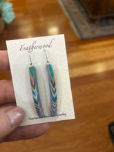 Load image into Gallery viewer, Skinny Featherwood Earrings