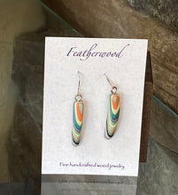 Load image into Gallery viewer, Skinny Mini Featherwood Earrings