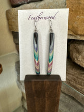 Load image into Gallery viewer, Skinny Featherwood Earrings