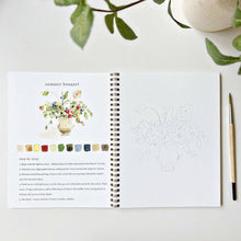 Load image into Gallery viewer, Bouquets watercolor workbook
