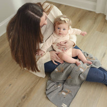 Load image into Gallery viewer, 100% Luxury Cotton Swaddle Receiving Baby Blanket - Deer: Sage