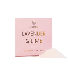 Load image into Gallery viewer, Lavender & Lime Mini Bath Salt Soak