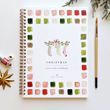 Load image into Gallery viewer, Christmas watercolor workbook