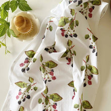 Load image into Gallery viewer, Blackberry cotton flour sack tea towel