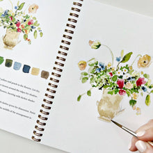Load image into Gallery viewer, Bouquets watercolor workbook