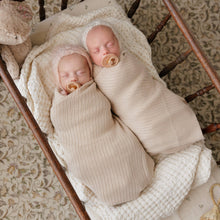Load image into Gallery viewer, NEW! 100% Luxury Organic Cotton Ribbed Baby Swaddle Blanket: Bubblegum
