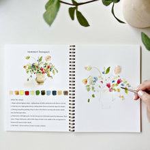Load image into Gallery viewer, Bouquets watercolor workbook