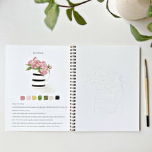 Load image into Gallery viewer, Bouquets watercolor workbook