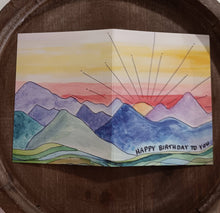 Load image into Gallery viewer, Mountain Birthday Card