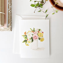 Load image into Gallery viewer, Hobnail bouquet notecards
