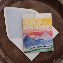 Load image into Gallery viewer, Mountain Birthday Card