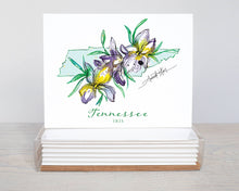 Load image into Gallery viewer, Tennessee Iris State Flower Notecard Set