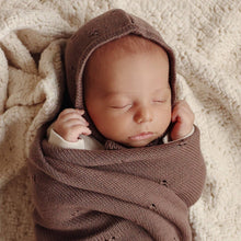 Load image into Gallery viewer, 100% Organic Cotton Pointelle Swaddle Receiving Baby Blanket: Powder Blue