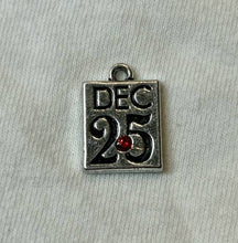 Load image into Gallery viewer, Vintage White Hobnail Candle with Winter/Holiday-Theme Charm: Balsam Fir / Christmas Tree