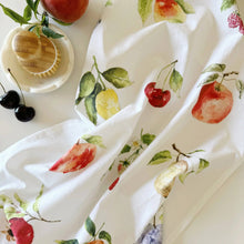Load image into Gallery viewer, Fruit cotton flour sack tea towel