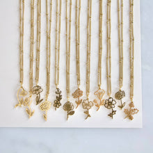 Load image into Gallery viewer, Birth Flower Necklace
