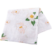 Load image into Gallery viewer, Southern Magnolia Baby Muslin Swaddle Receiving Blanket Breathable and Lightweight