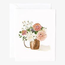 Load image into Gallery viewer, Dahlia bouquet notecards

