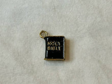 Load image into Gallery viewer, Vintage White Hobnail Candle with Winter/Holiday-Theme Charm: Balsam Fir / Christmas Tree