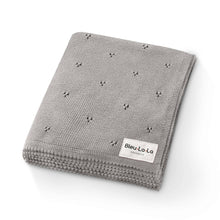 Load image into Gallery viewer, 100% Organic Cotton Pointelle Swaddle Receiving Baby Blanket: Ballet Slippers