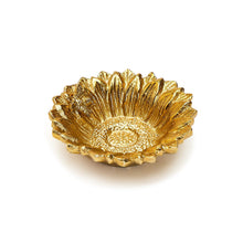 Load image into Gallery viewer, Golden Bee and Sunflower Trinket Tray