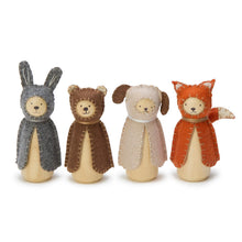 Load image into Gallery viewer, Handcrafted Woodland Felted and Wood Animals