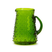 Load image into Gallery viewer, Moss Hobnail Jug (Food Safe) - Recycled Glass