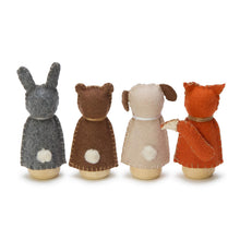 Load image into Gallery viewer, Handcrafted Woodland Felted and Wood Animals