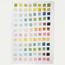 Load image into Gallery viewer, Watercolor Paint Swatch tea towel